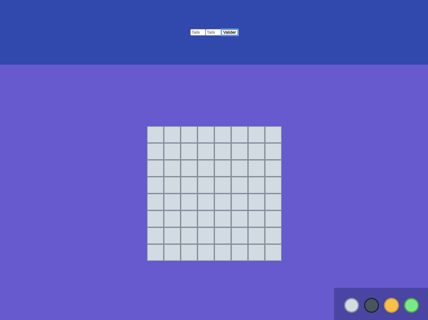 Rendu visuel avec la palette ajoutée